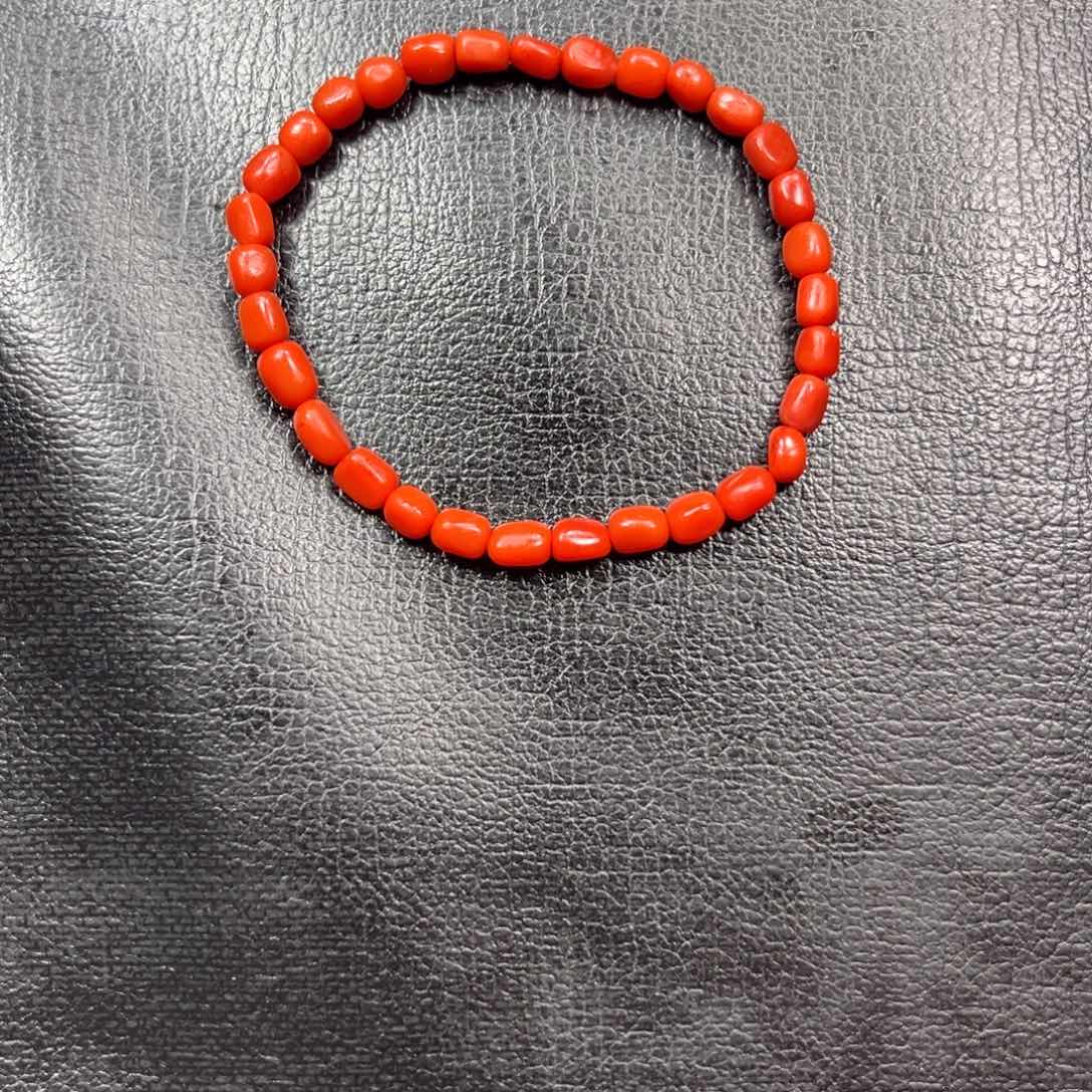 南红玛瑙未镶嵌手串随型单圈