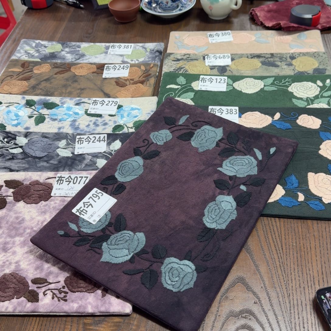 泽***静刺绣795一张复古玫瑰