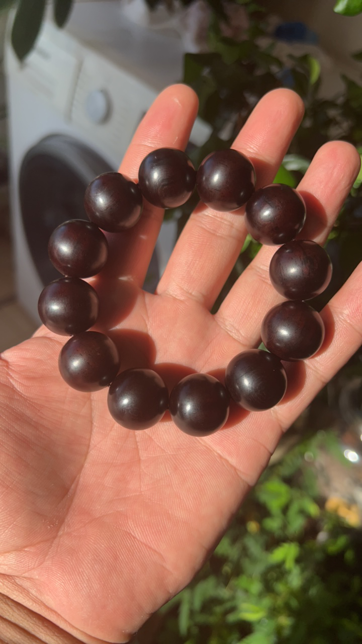 圆珠带星20mm佛念珠文玩手串