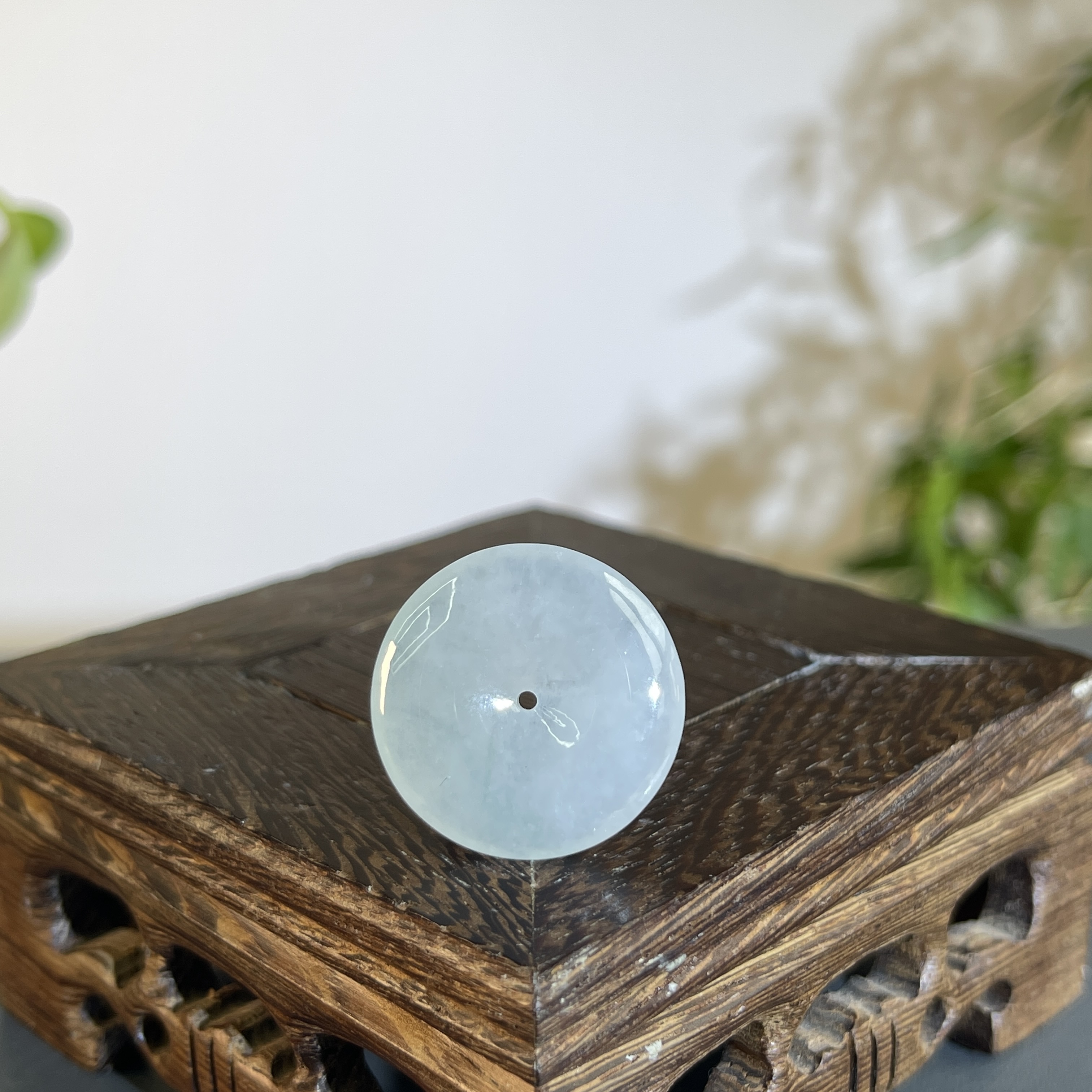 JTB08-60 天然缅甸A货翡翠 平安扣