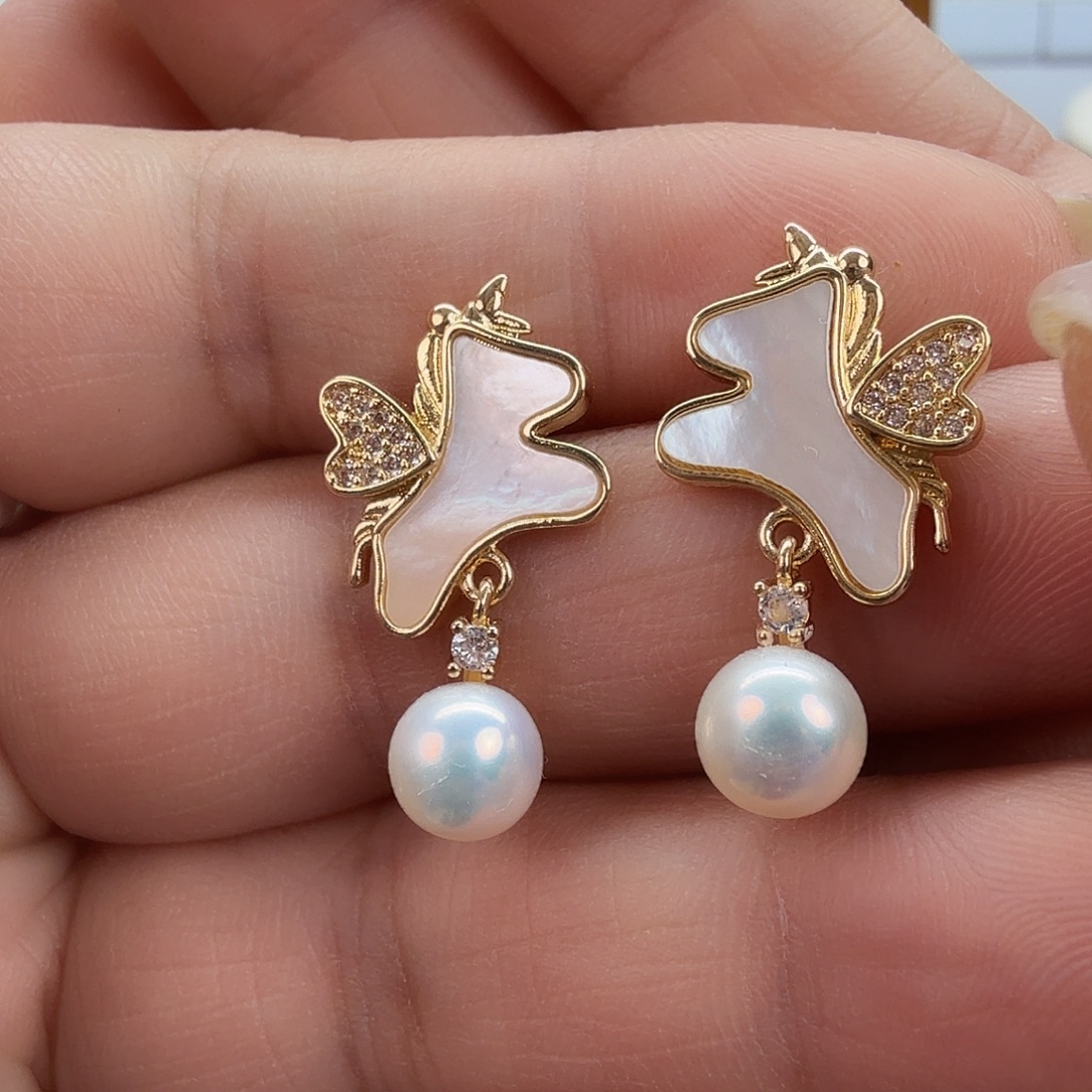 淡水珍珠未镶嵌耳饰