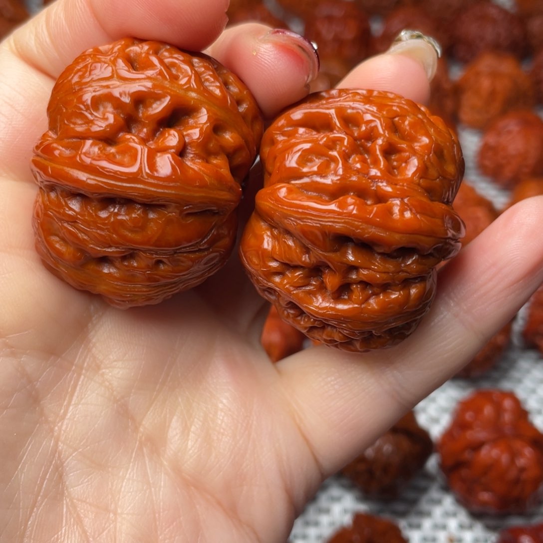 桃核吊坠文玩核桃 手把件 元宝 41