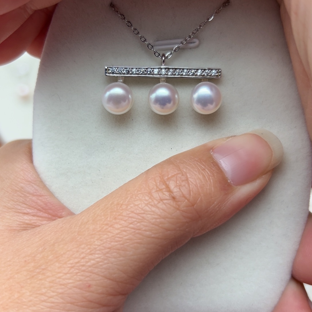 淡水珍珠珍珠银S925镶嵌