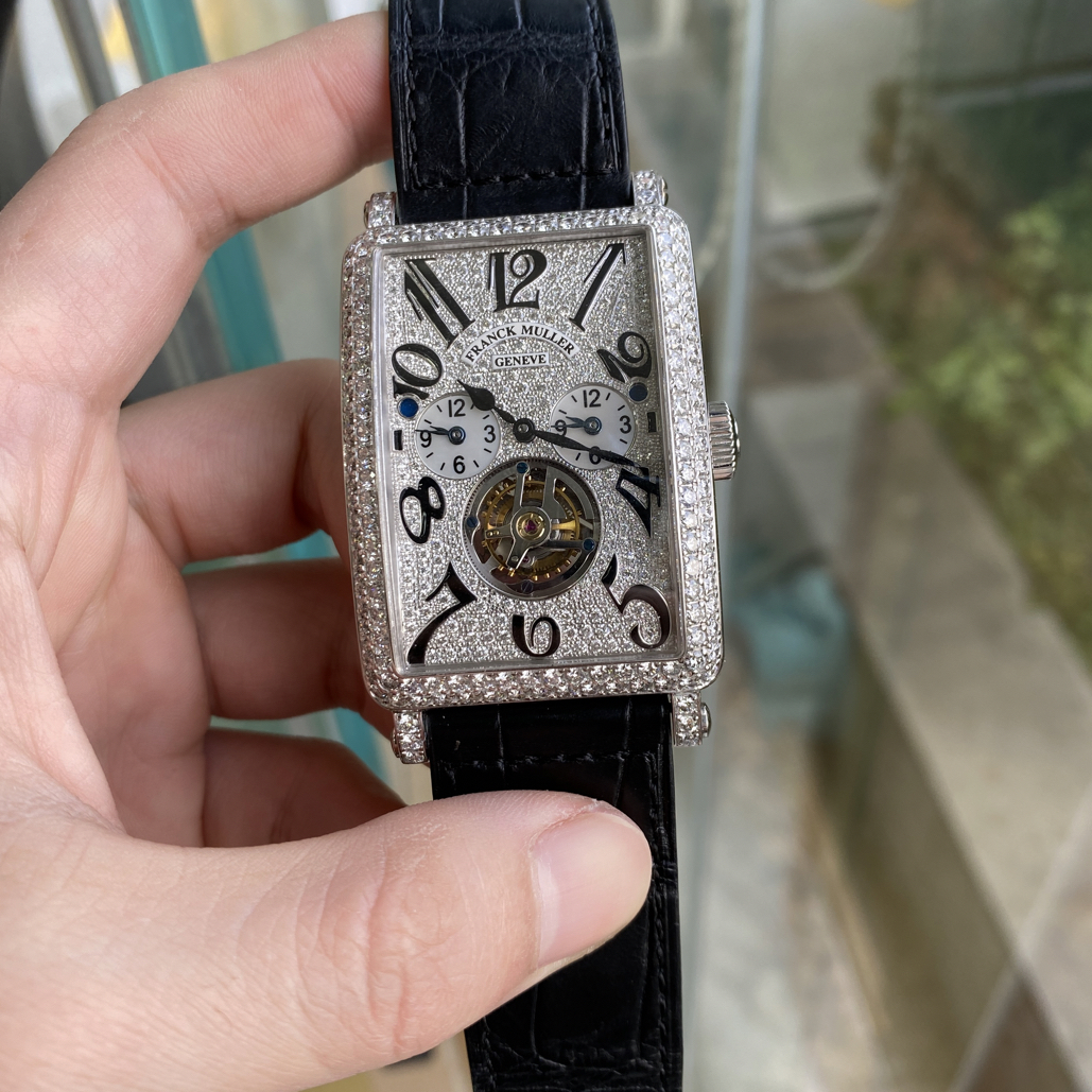 未使用 Franck Muller/法兰克穆勒 1350白金35*59陀飞轮手动男