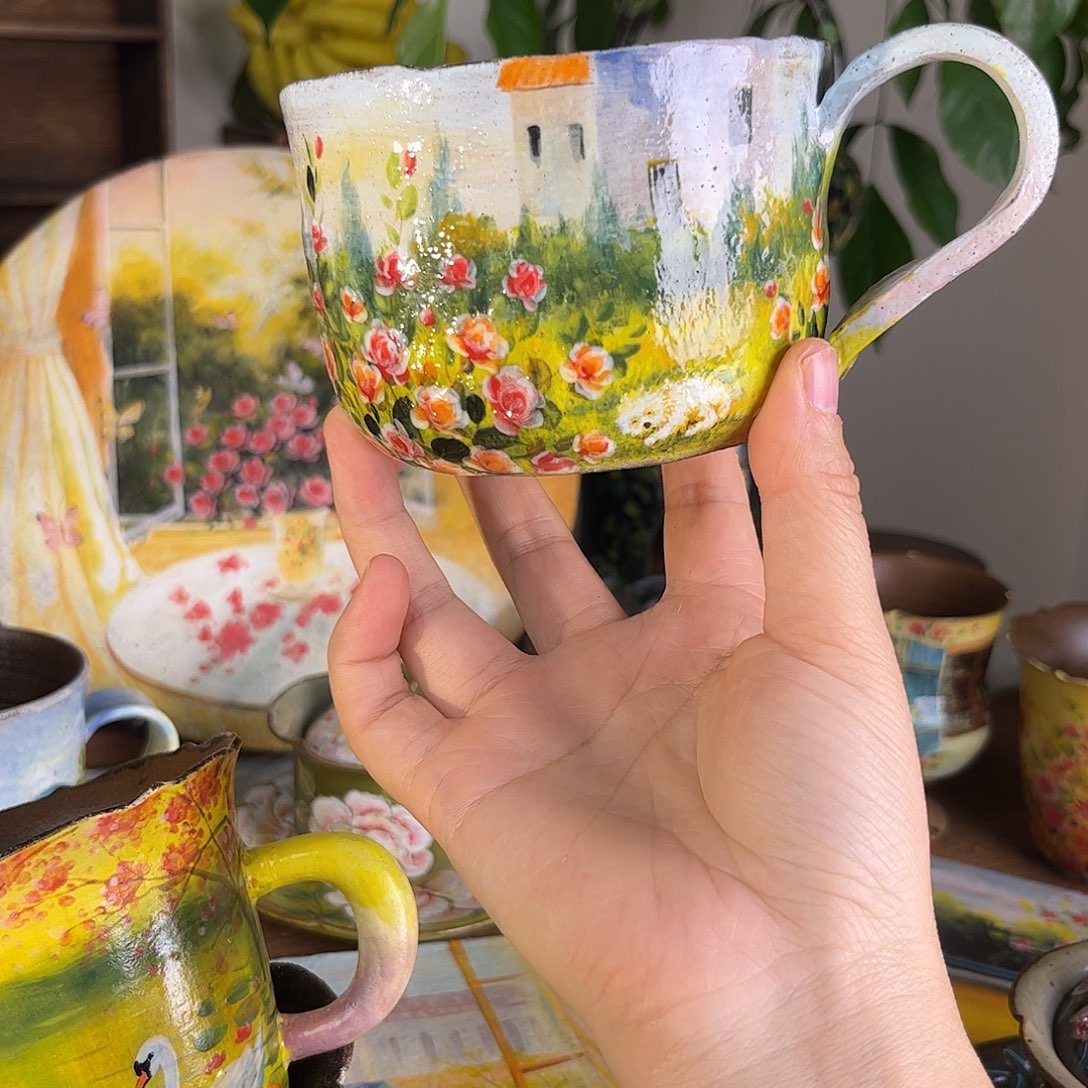 釉下五彩斑斓色彩