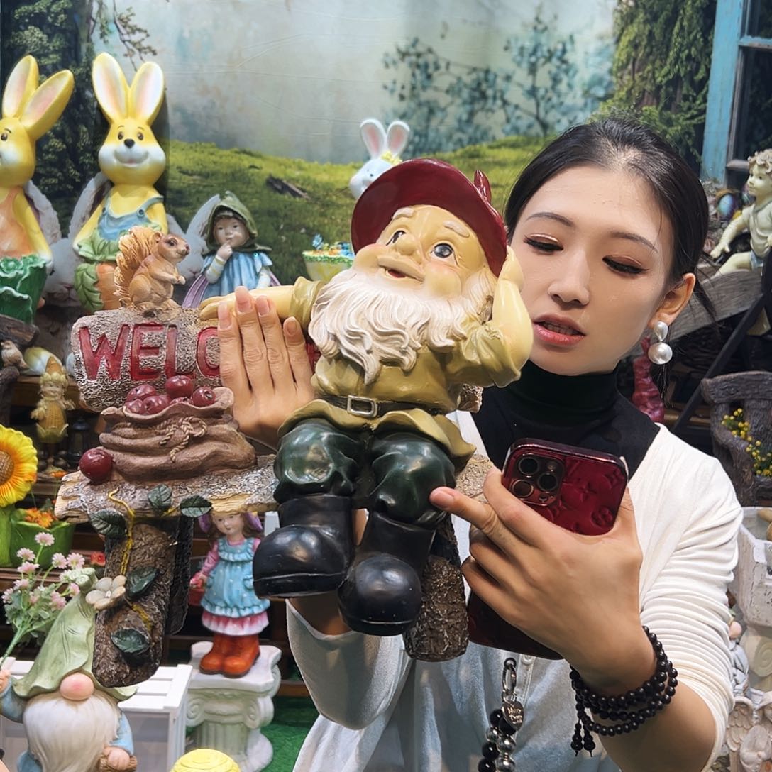 花园摆件红红火火