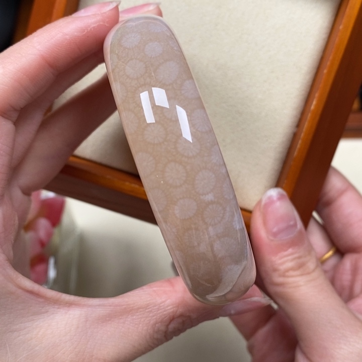 硅化珊瑚（珊瑚玉）手镯未镶嵌57.8