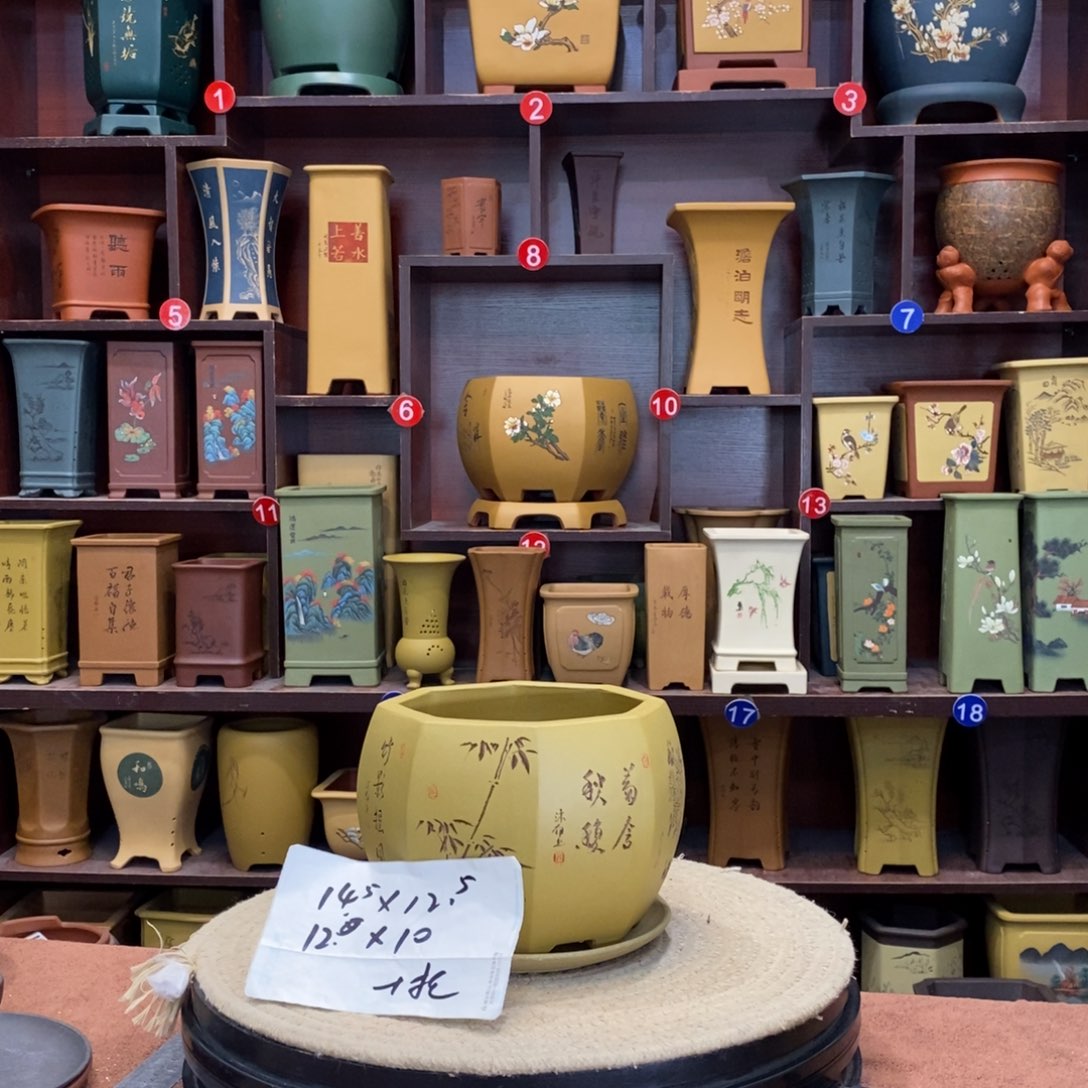 紫砂花盆紫砂花盆