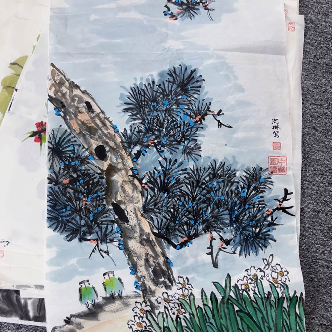 国画绘画沈老师作品100.50
