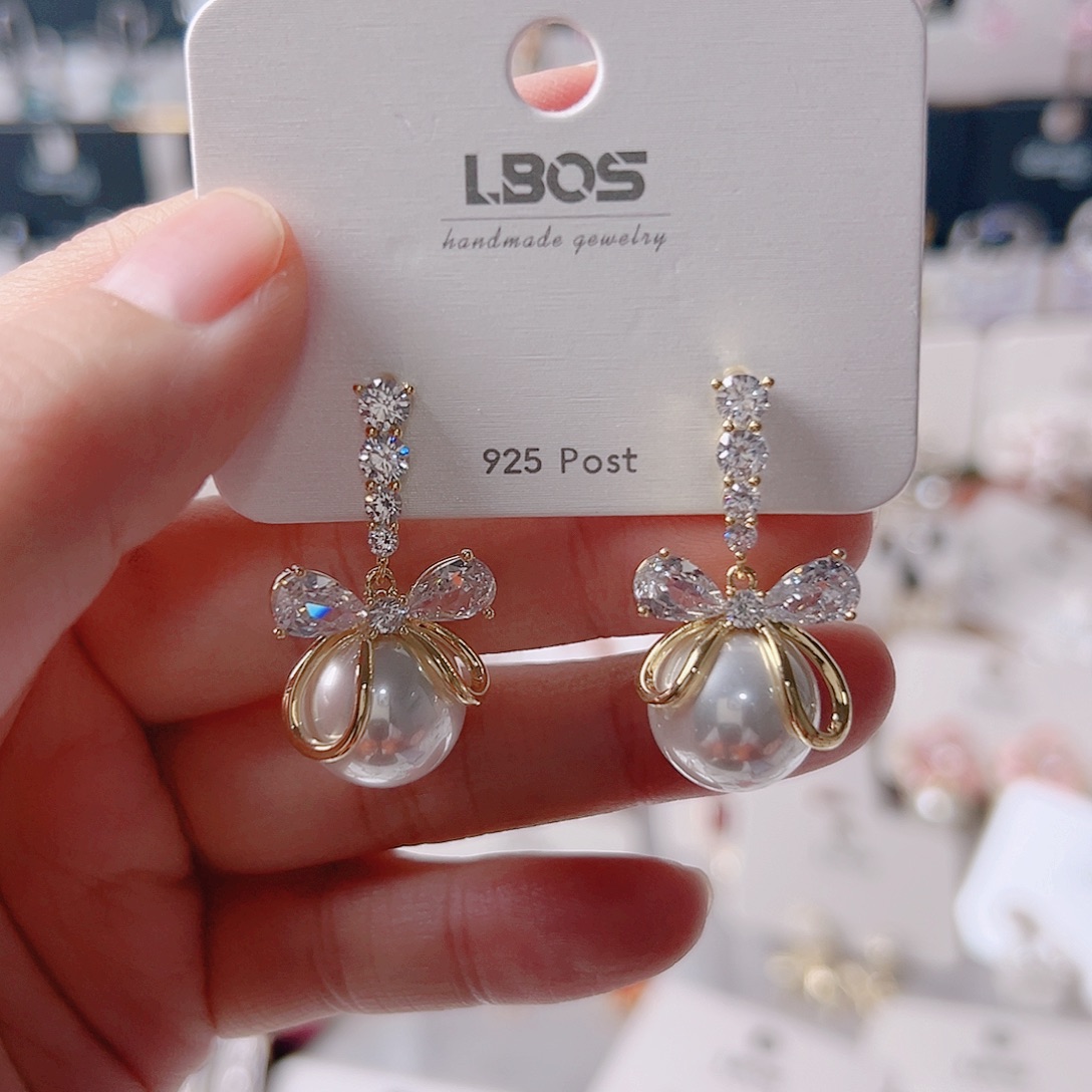 琉璃铁合金合金耳环的