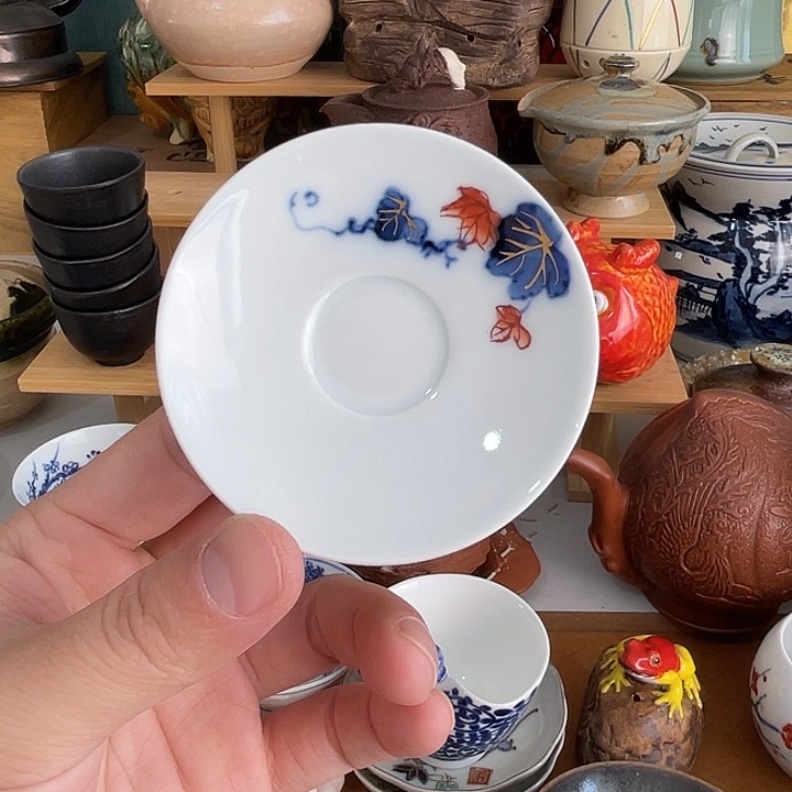 碧***园瓷片小杯托不错的哦