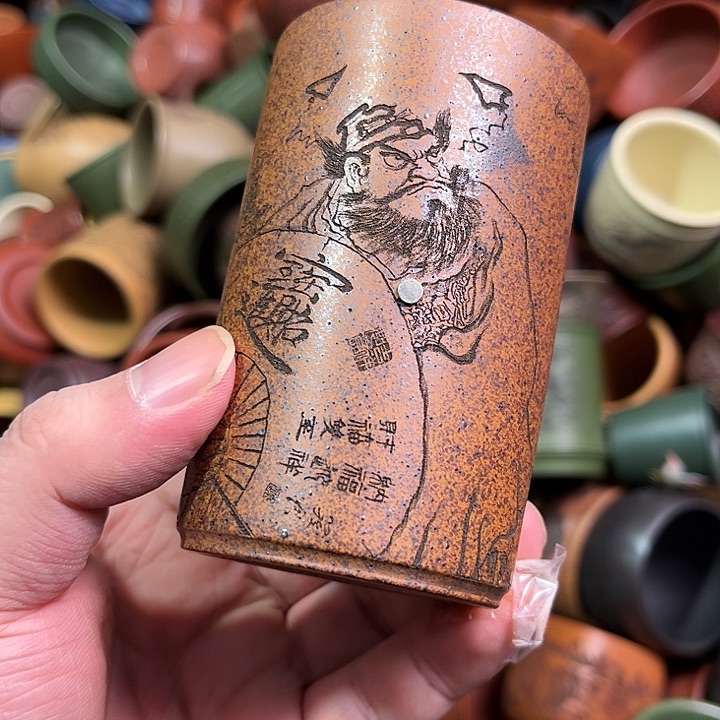 紫砂茶杯全手工紫砂主人杯