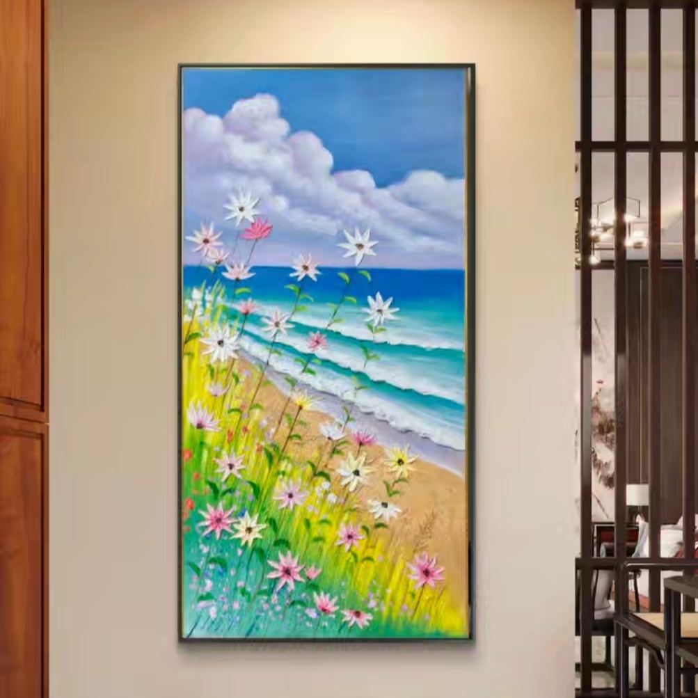 30x40 纯手绘油画家居装饰画