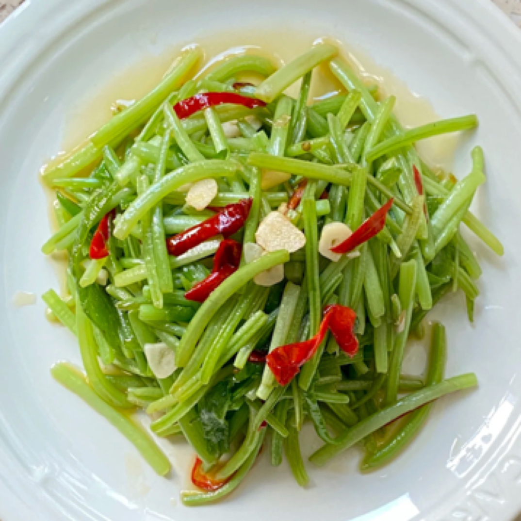 毛豆炒山芋杆一份