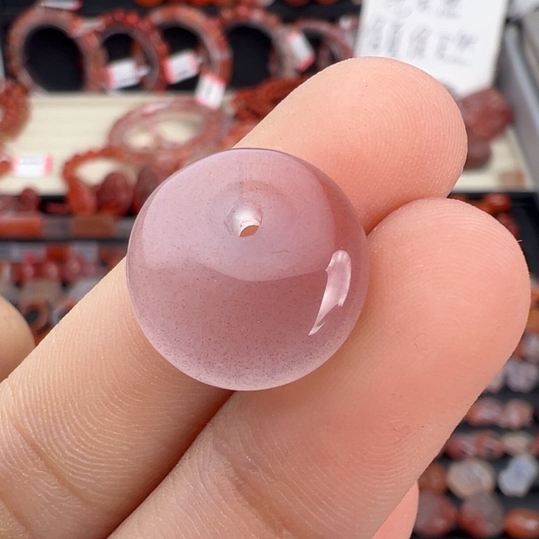 南红玛瑙未镶嵌颈饰公主扣