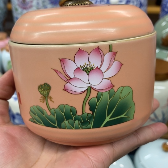 瓷片陶瓷茶叶罐密封罐