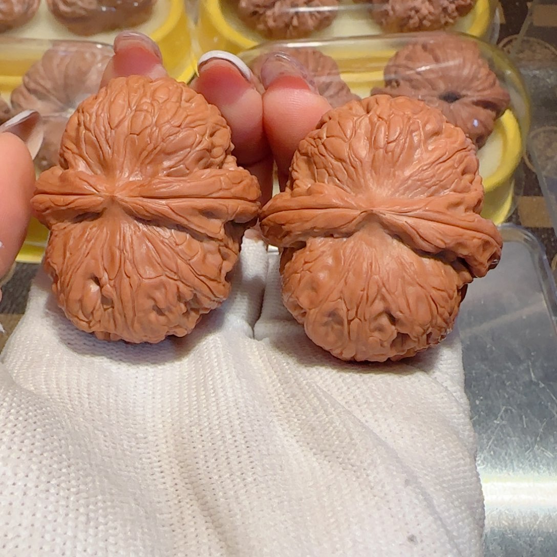 桃核吊坠44微修尖元宝