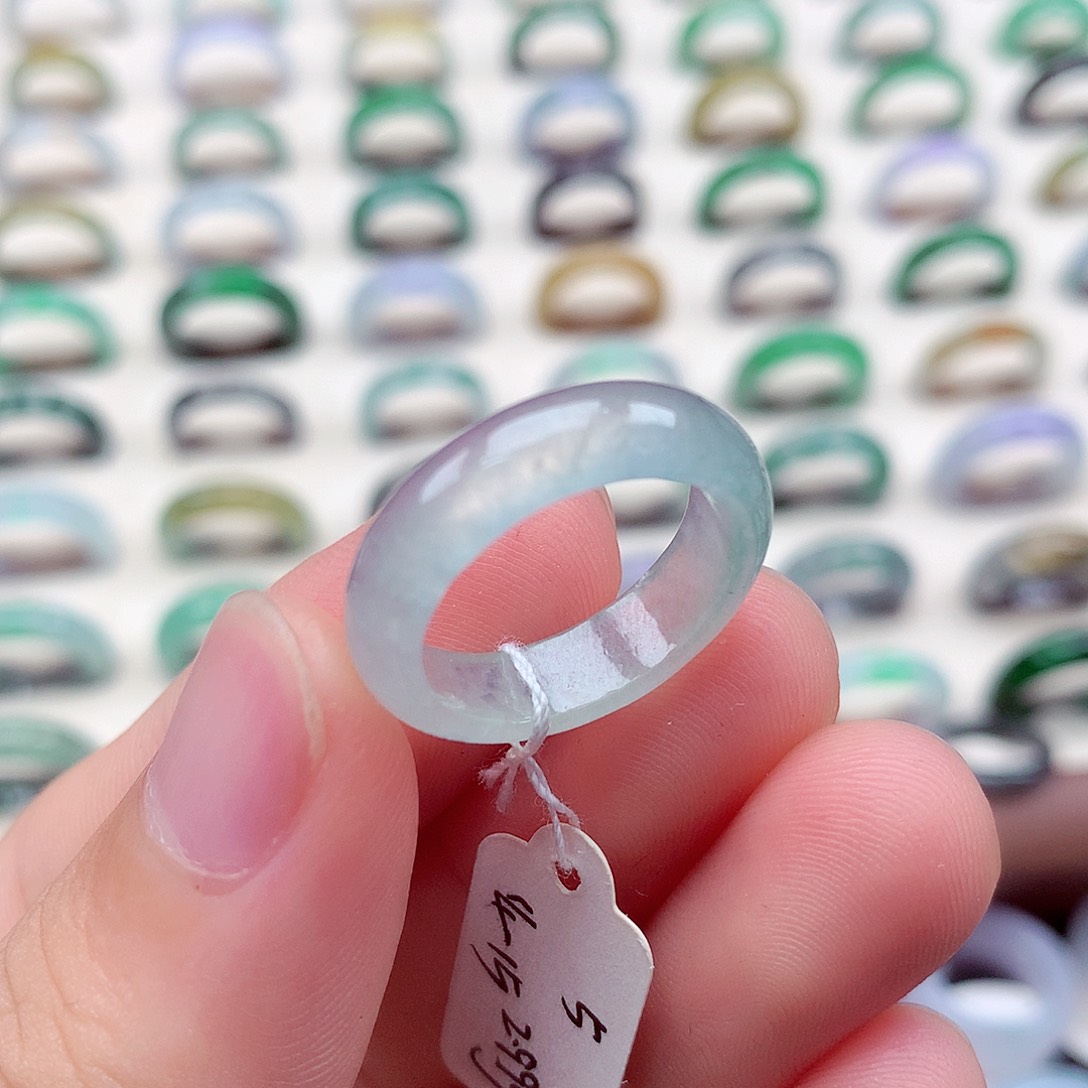 翡翠戒指未镶嵌14-15号