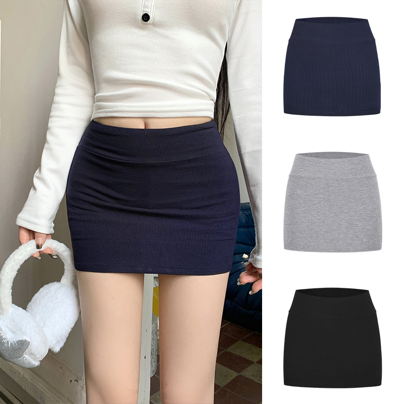 Moses Queen/魔西女王美式复古辣妹纯欲风包臀半身裙修身高腰短裙