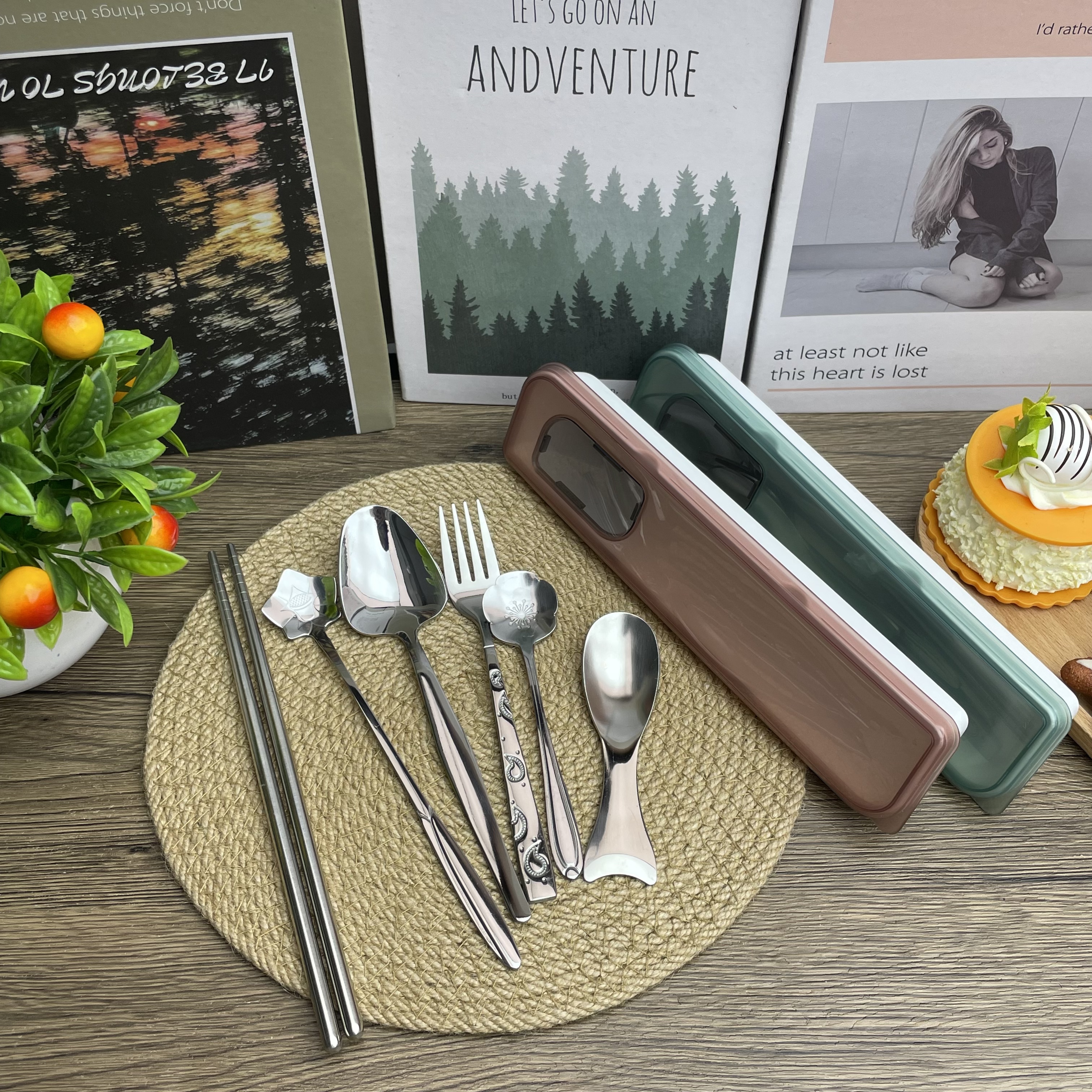 未使用  【海洋系列】高质量餐具6件套带餐盒2套腕表其他【汤家限定】