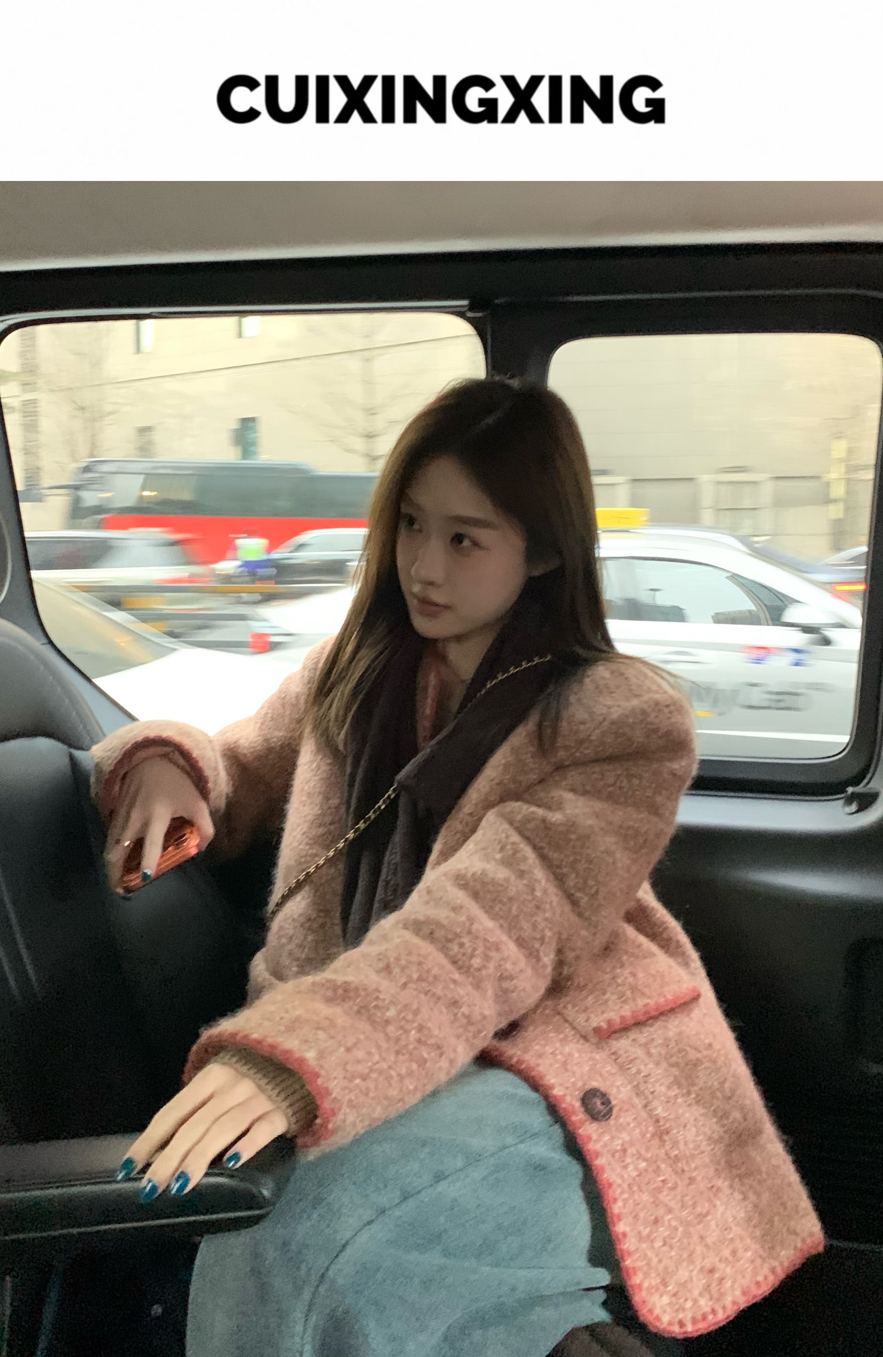 崔星星【优雅气质】100%绵羊毛鹅绒服 复古时髦外套女36649