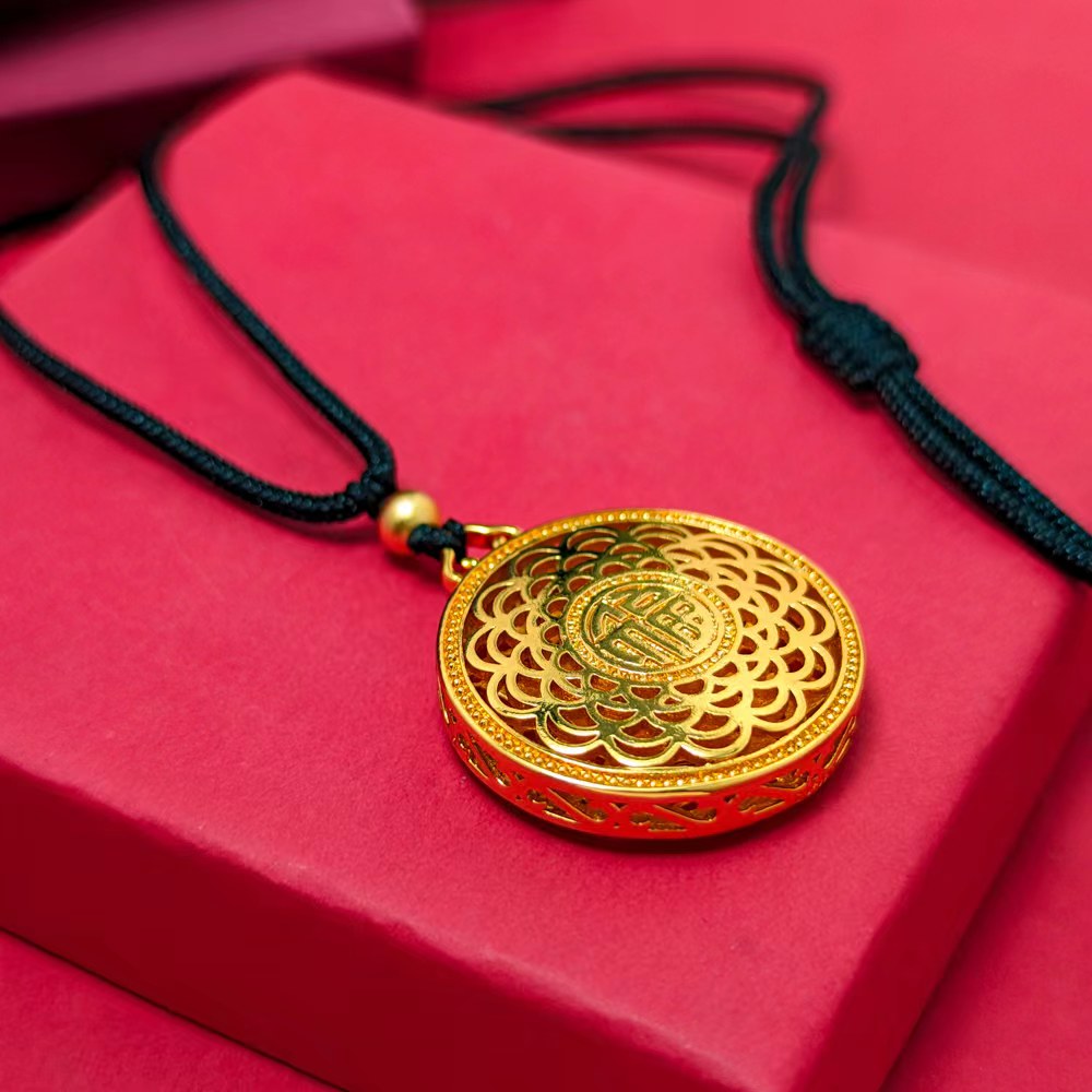 非金属珐琅项链 品质甄选圆满福字项链国潮