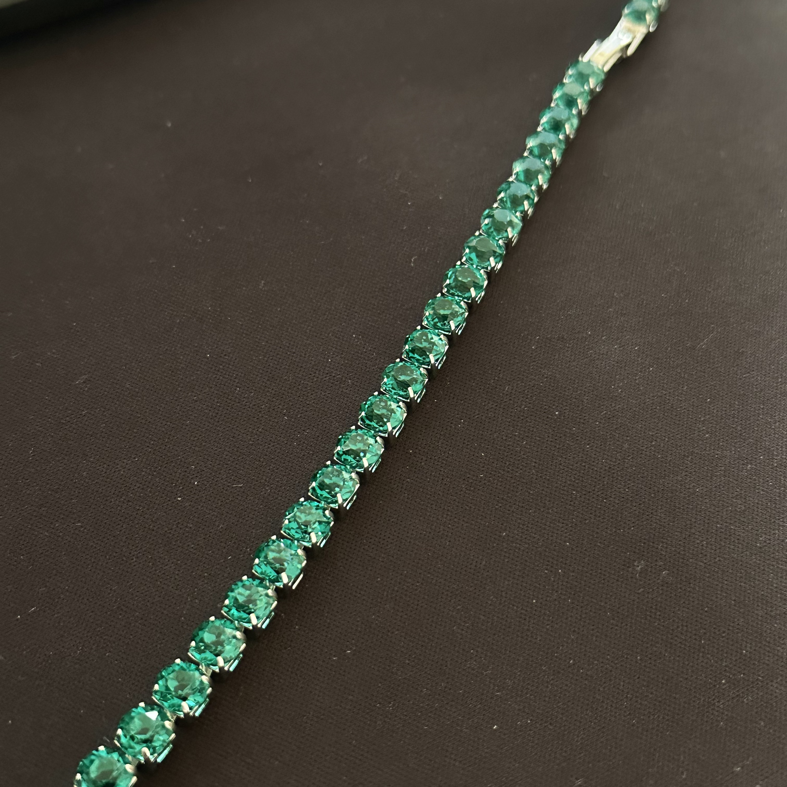 叶安高定-馆藏轻奢绿祖母手链-SL0002