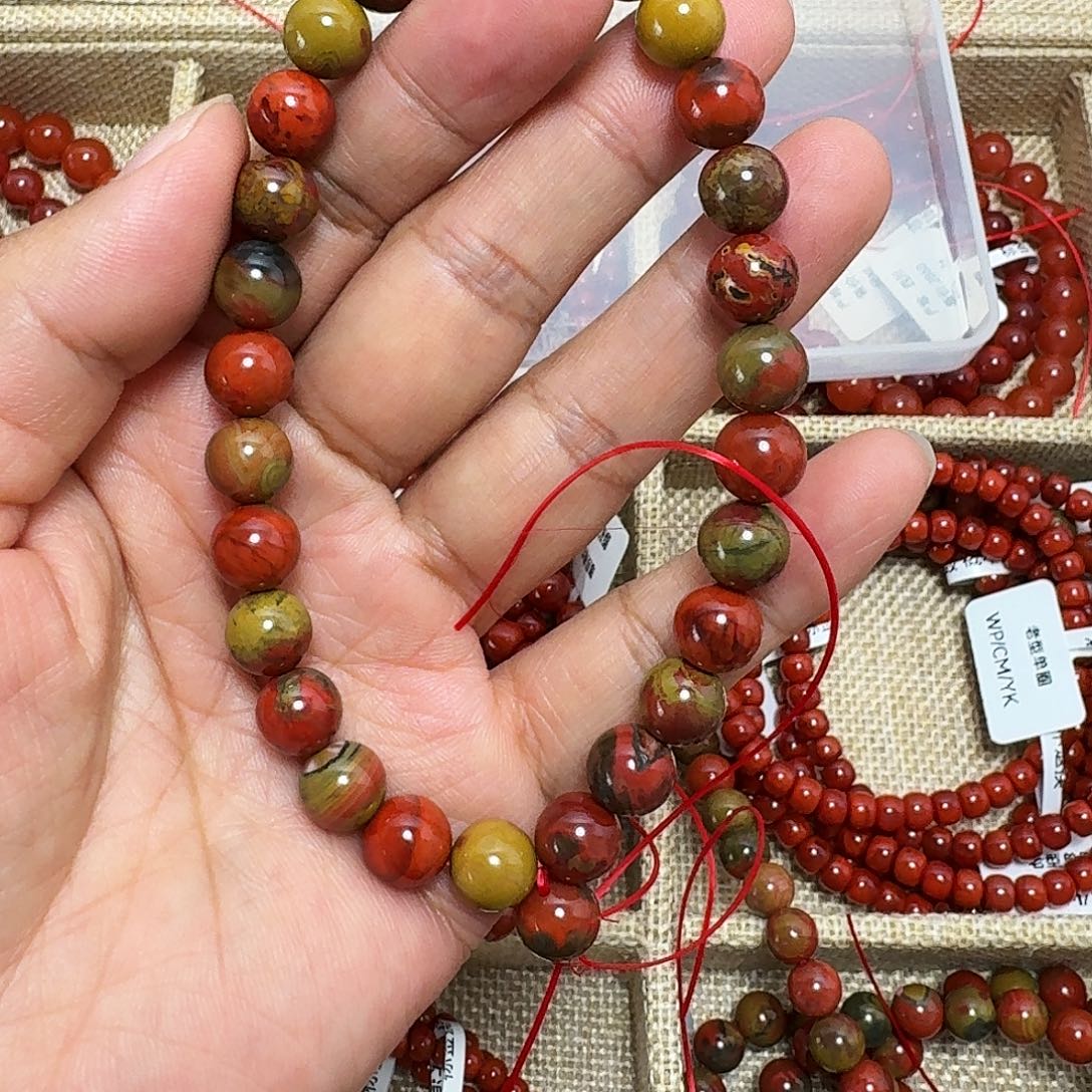 南红玛瑙未镶嵌项链