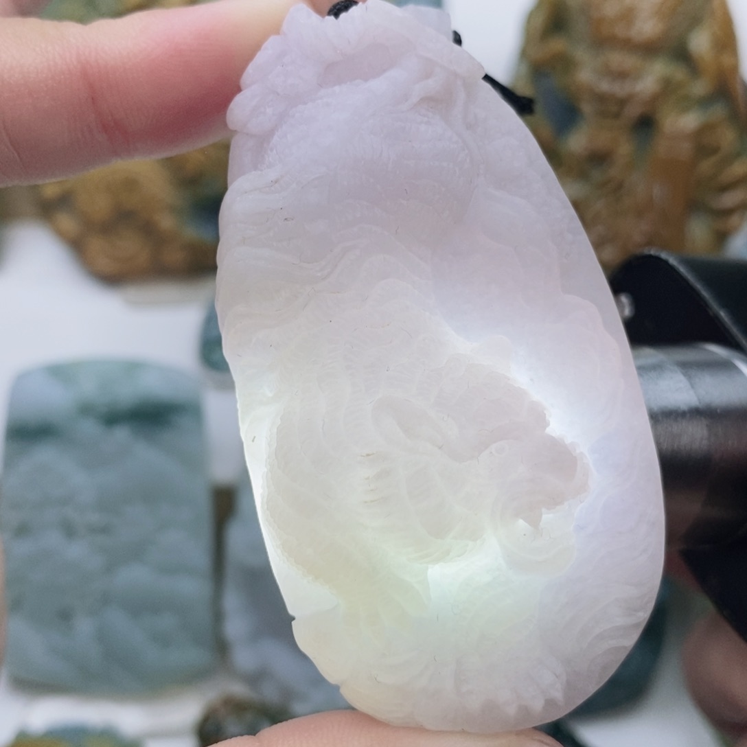 未镶嵌定制翡翠下山虎