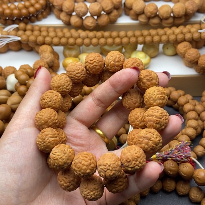 猴头核桃吊坠15➕纳福唐狮体验款漏眼