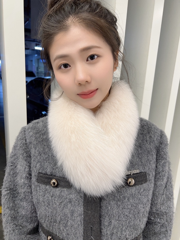 网红张元英同款双面狐狸毛围脖围巾真毛女冬季皮草毛毛围脖百搭