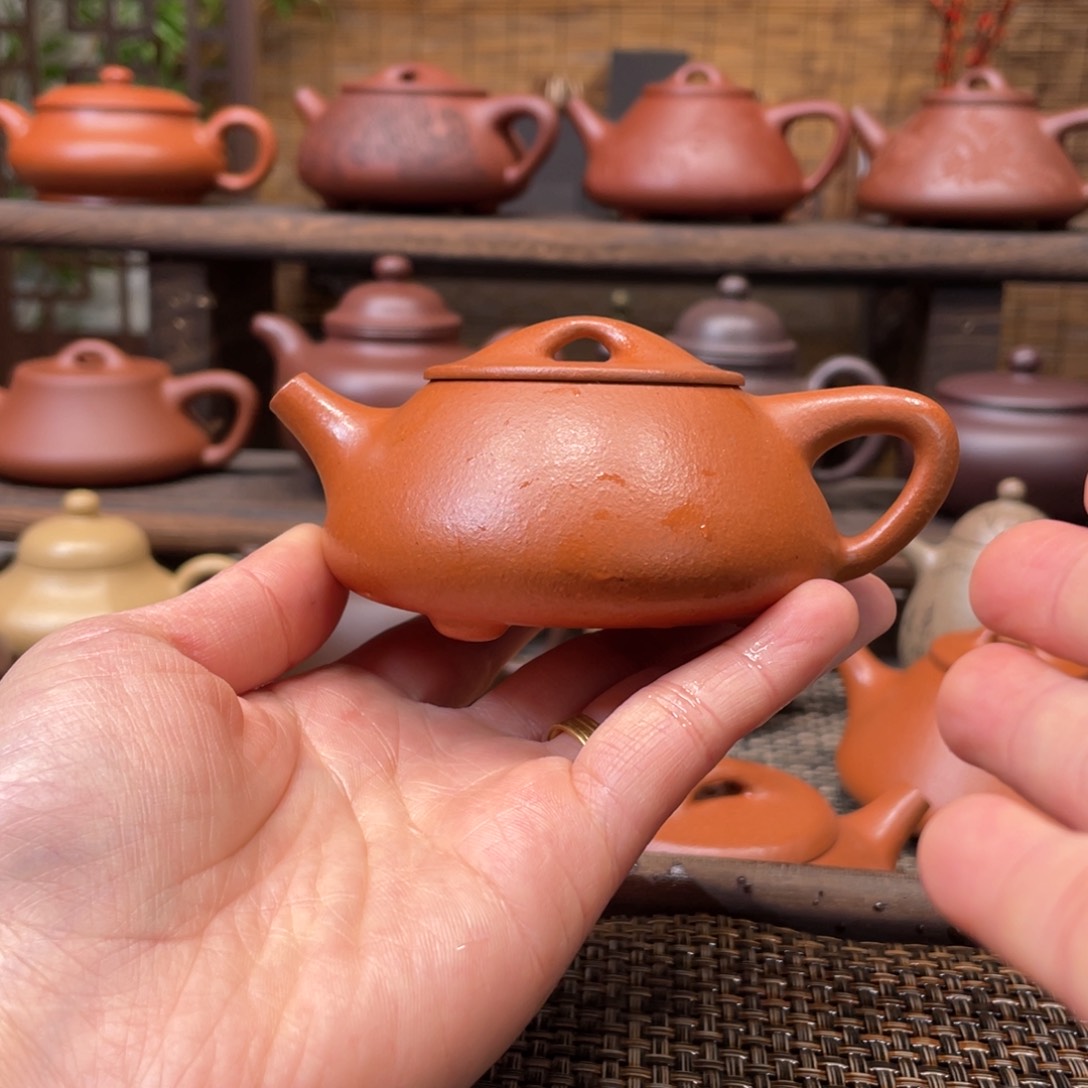 紫砂茶壶宜兴原矿紫砂手工制120
