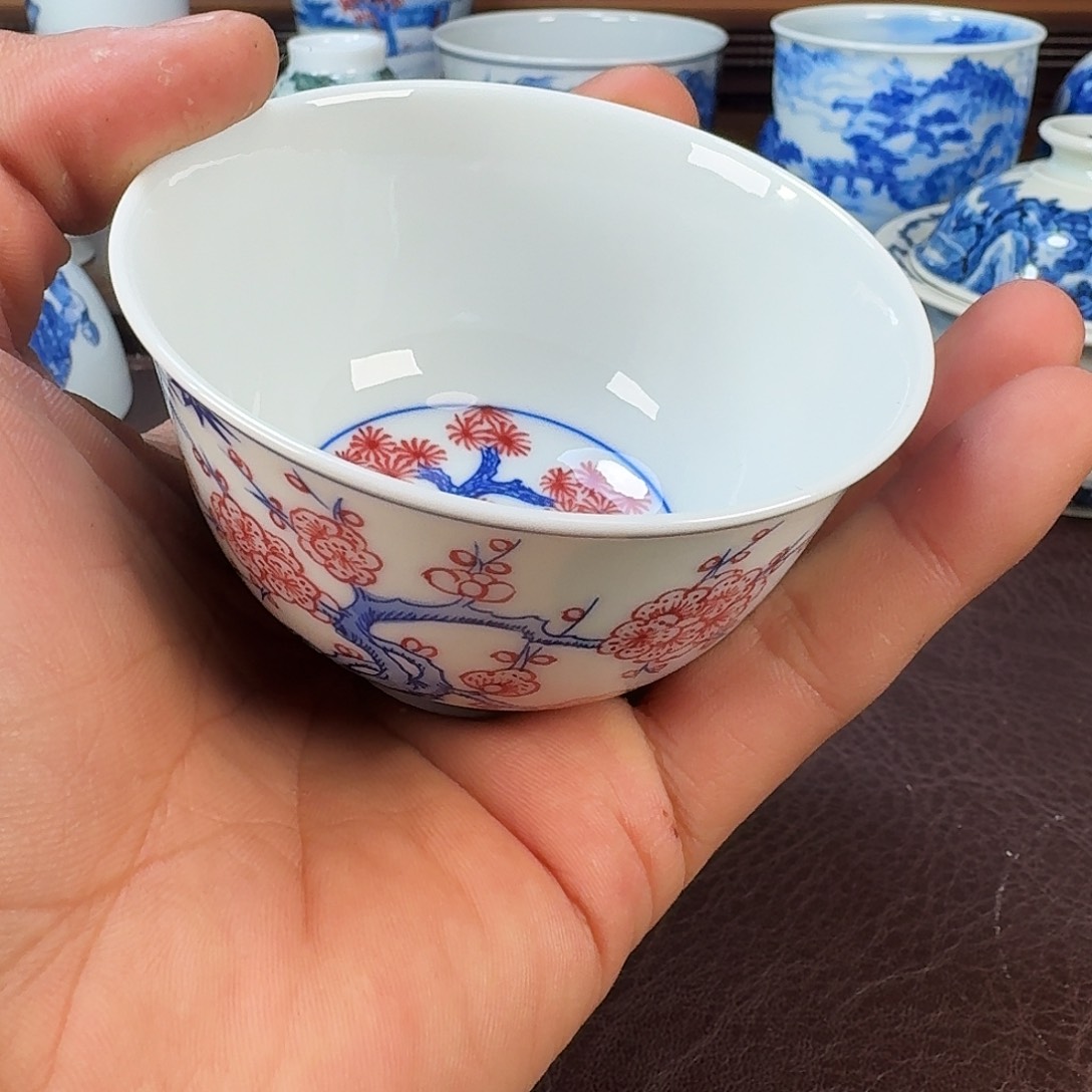 瓷片福****?当代景德镇陶瓷手绘茶具