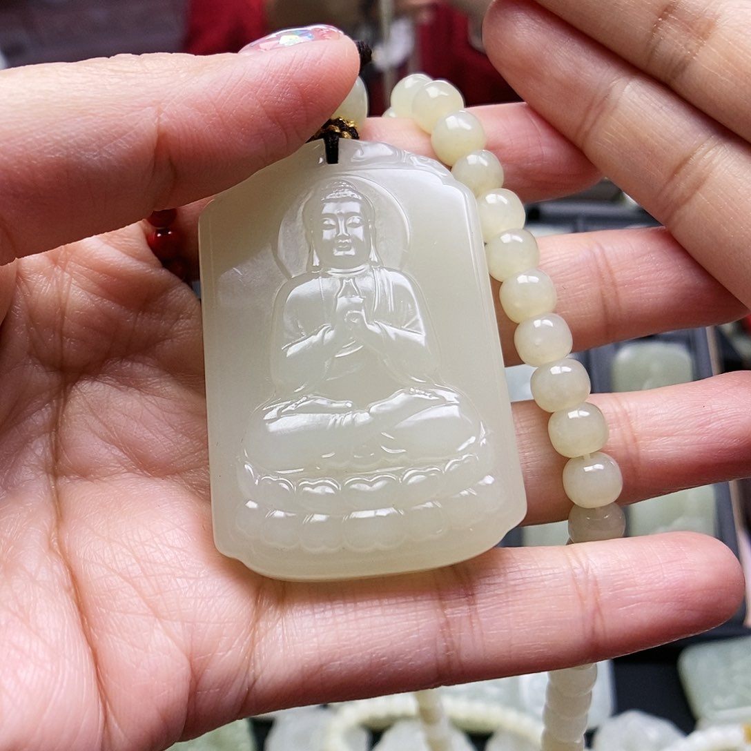 和田玉颈饰未镶嵌用****7