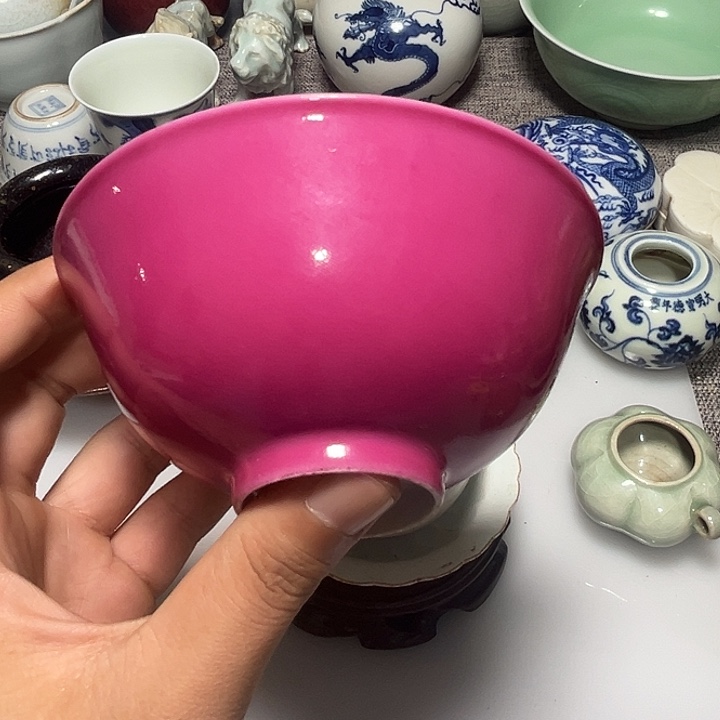 用***2摆件小红碗一个全品