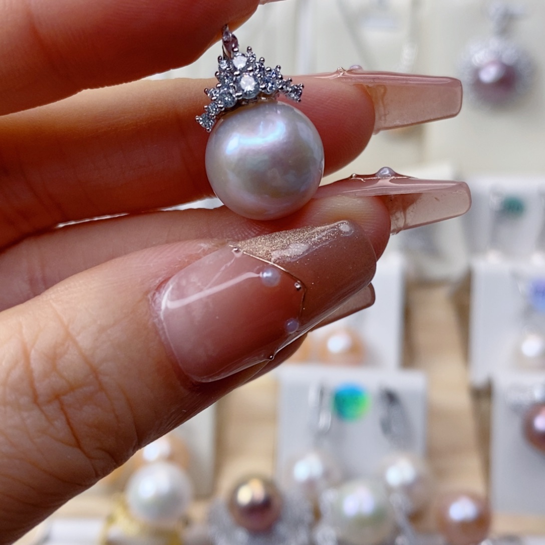 淡水珍珠吊坠(赠链)合金