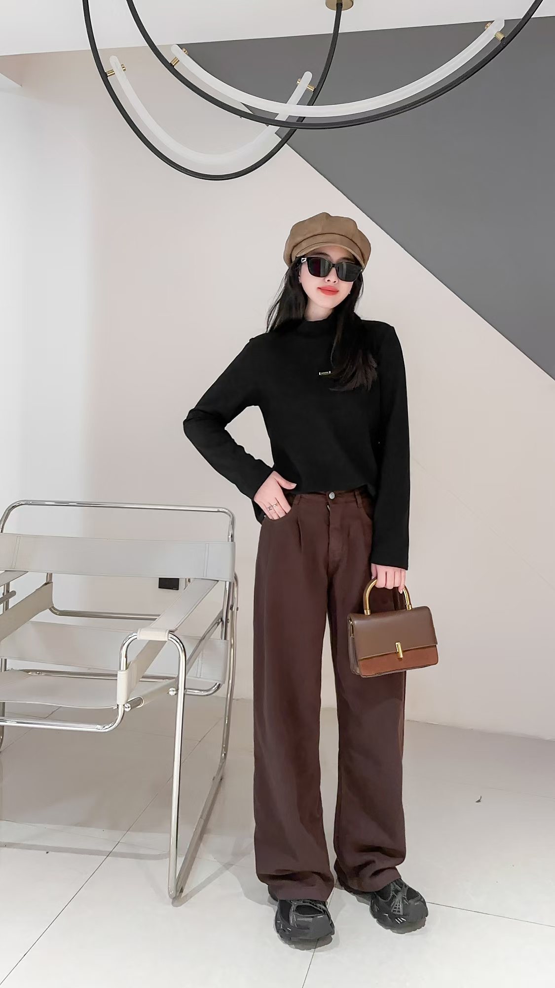 半高领打底T恤2025早春款显瘦百搭洋气气质时尚修身纯色打底衫