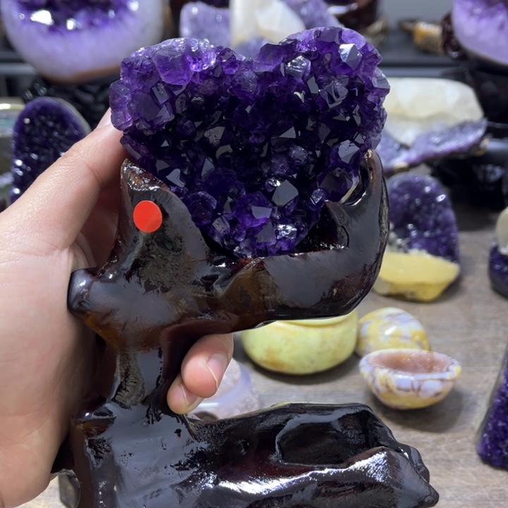 紫晶摆件未镶嵌摆件