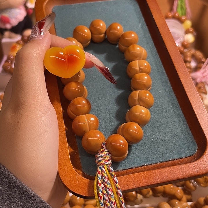 安***昀猴头核桃吊坠爱心补差