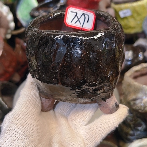 粗陶花盆手工花盆制作