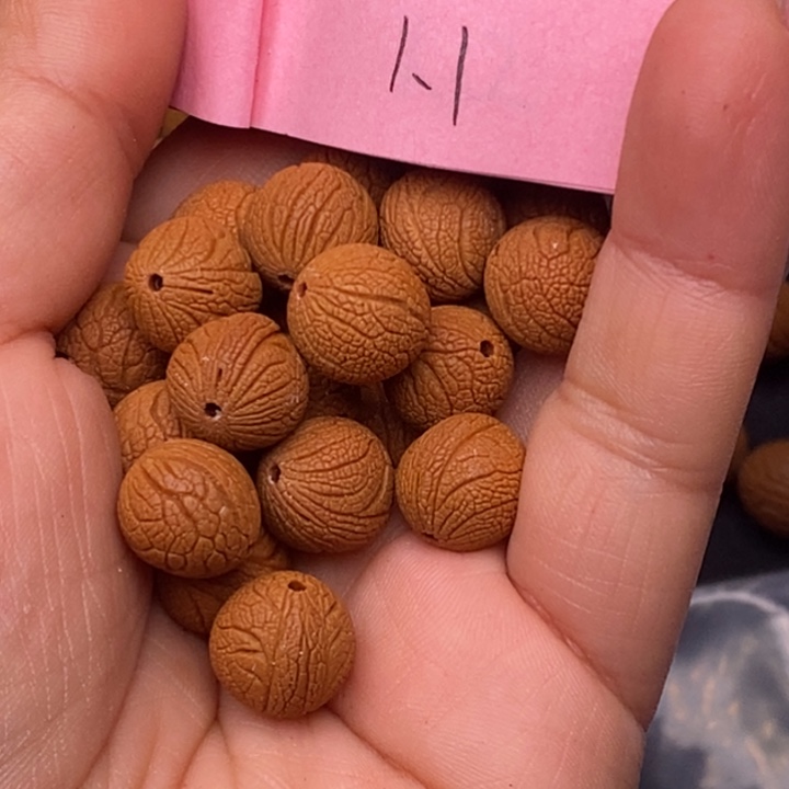 秦岭龙纹桃核21颗