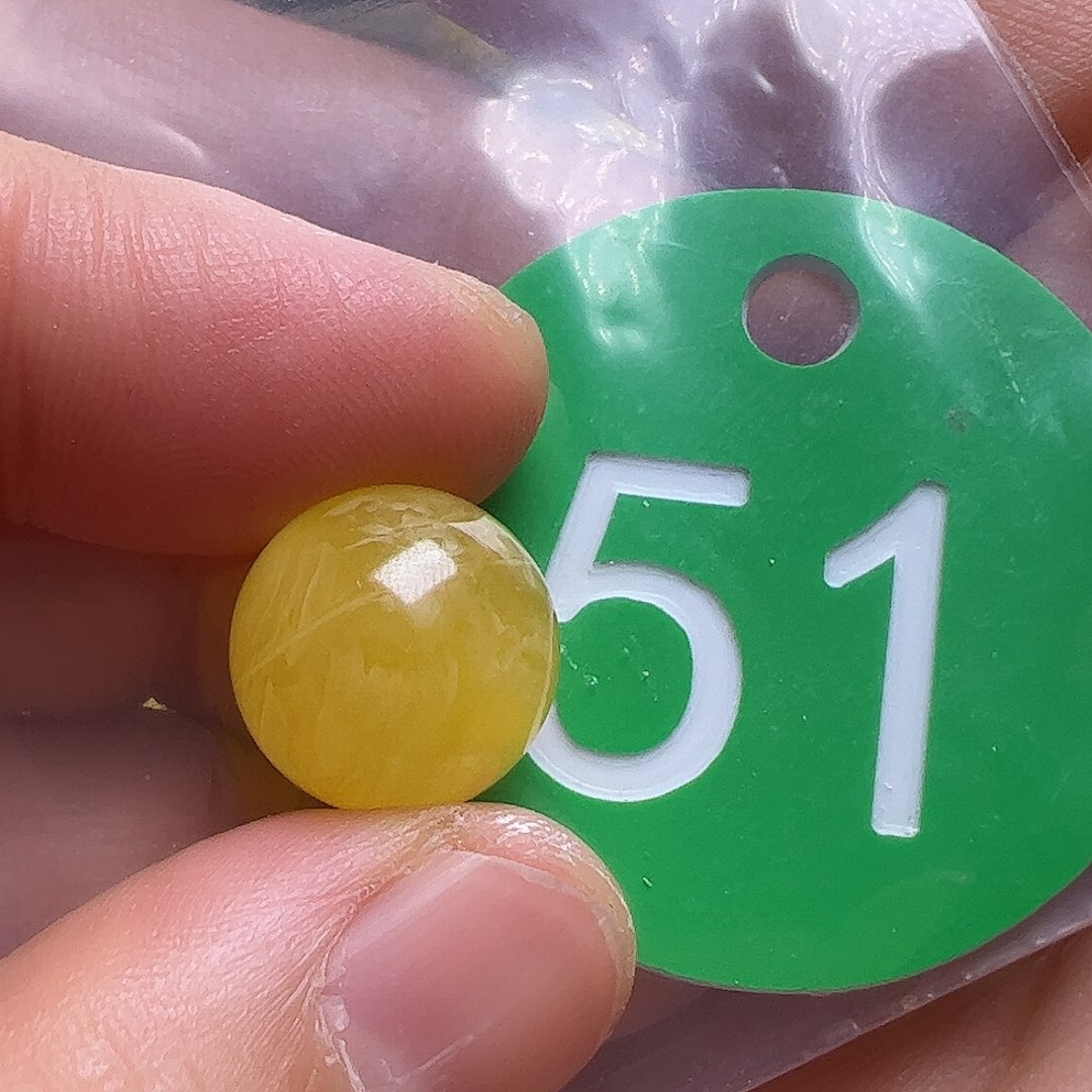 蜜蜡未镶嵌珠宝奇石邂***海12.6mm皮点