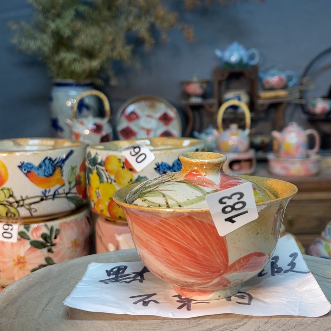 杯素浅陶瓷手工手绘