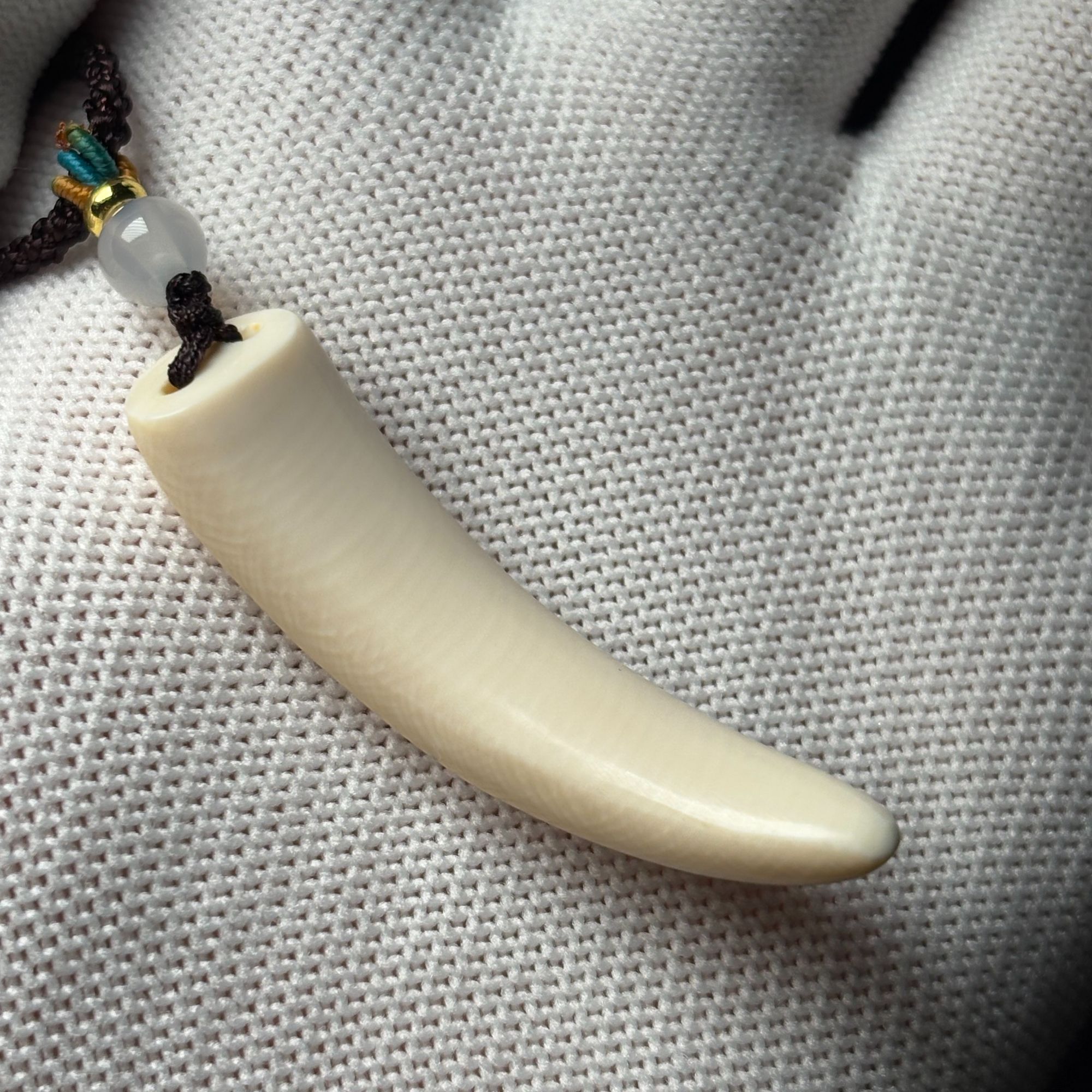 丰骨「猛犸象牙·牙尖」冰料48*12mm材质保真 假一罚四-Y08