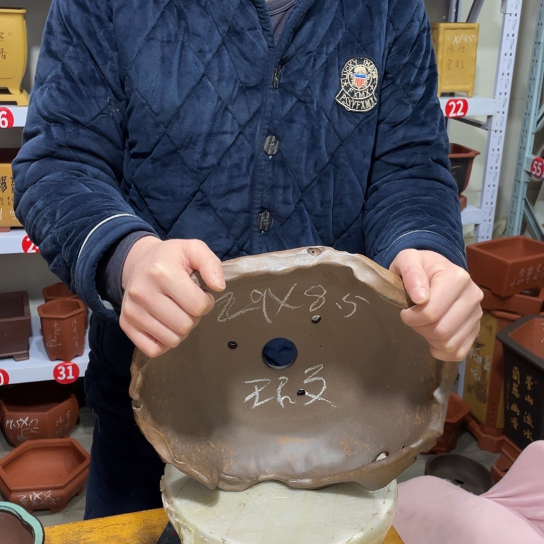 紫砂天心紫砂手工花盆