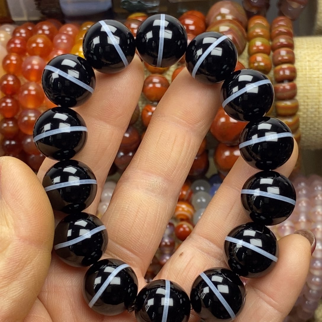 宝***爸玛瑙/玉髓手链未镶嵌