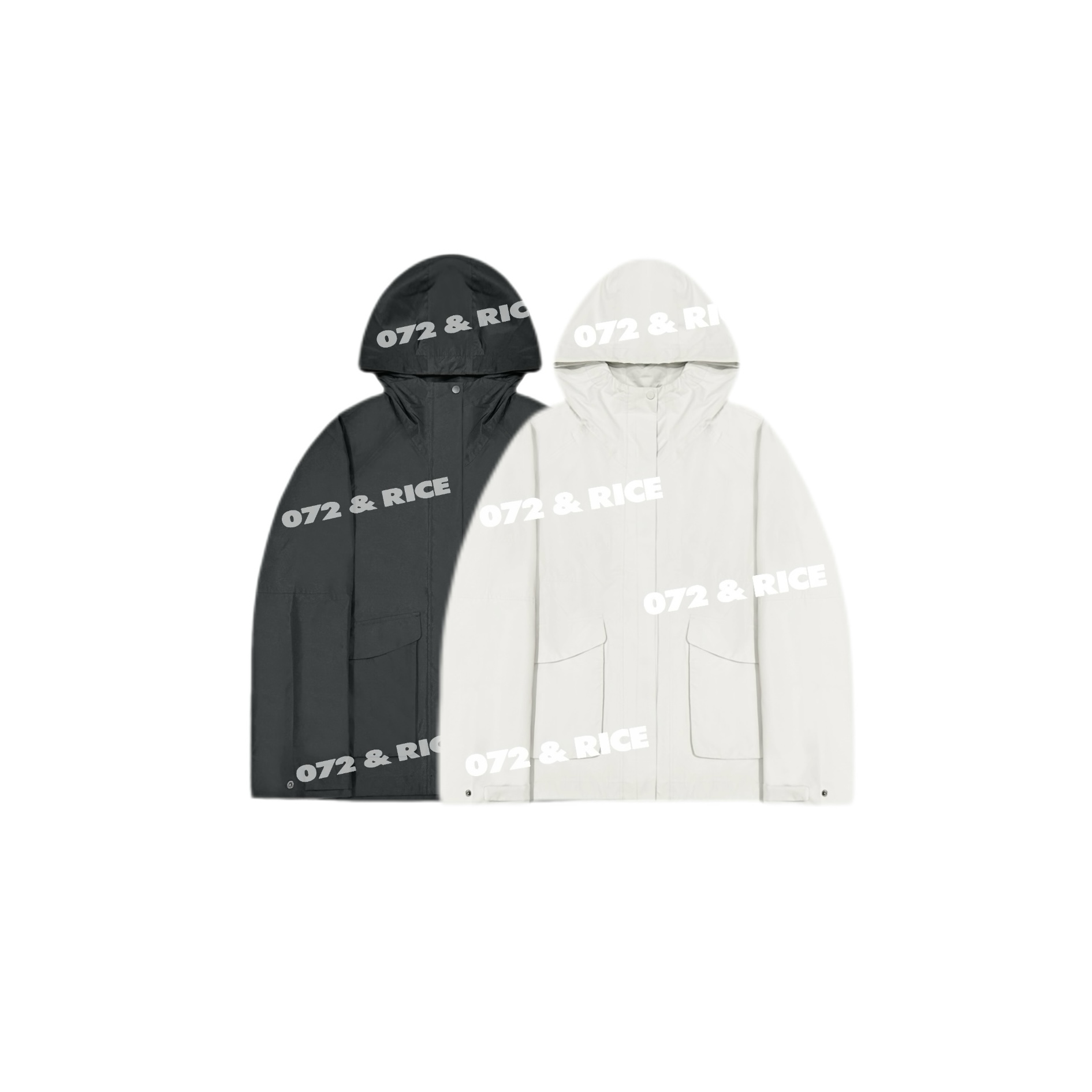 072 & RICE【贝莎】春季休闲连帽拉链长袖外套 A-JC01