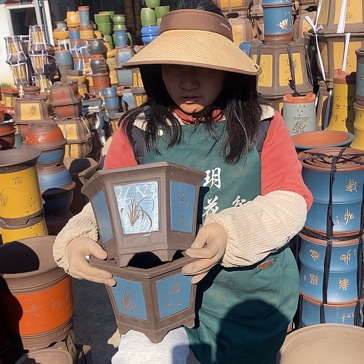 紫砂花盆紫砂花盆