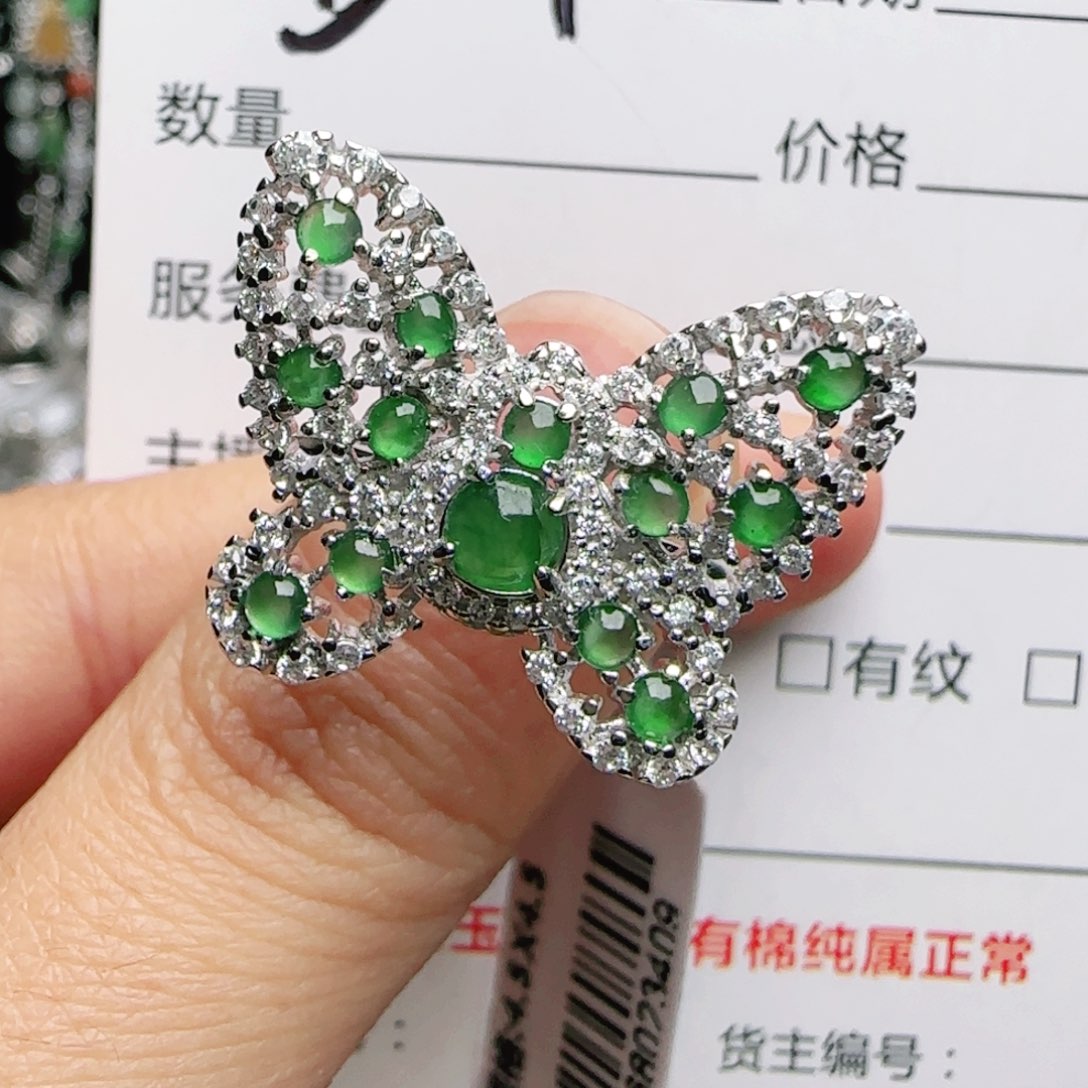 银S925镶嵌手链翡翠