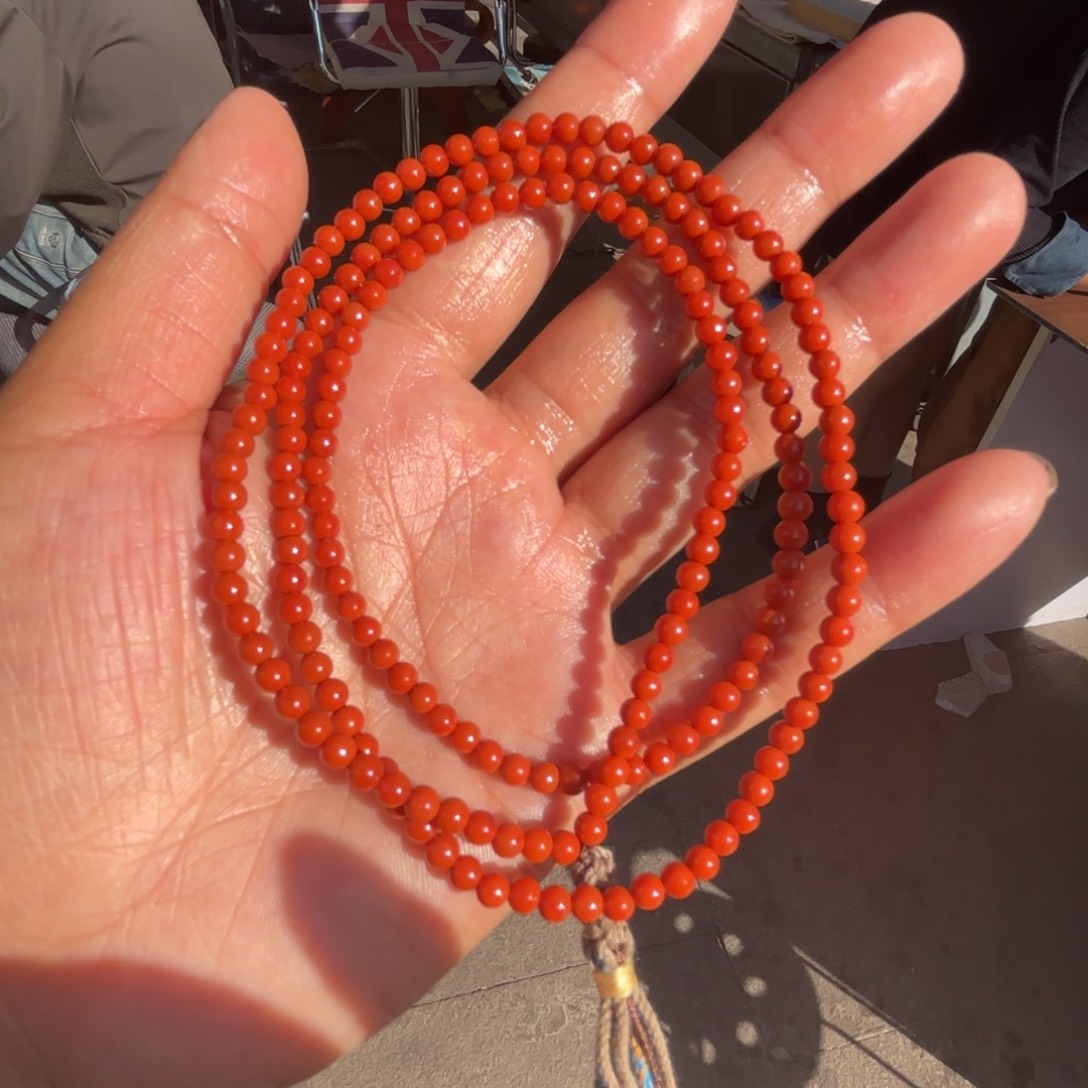 南红玛瑙颈饰未镶嵌飘*